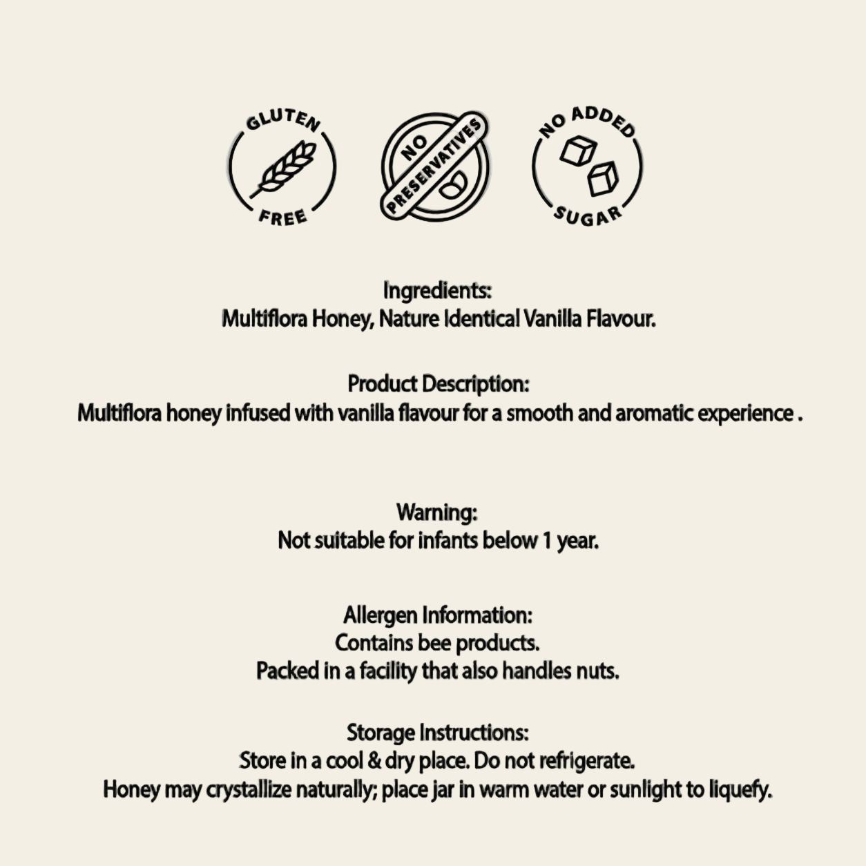 Vanilla Honey — 300g Jar
